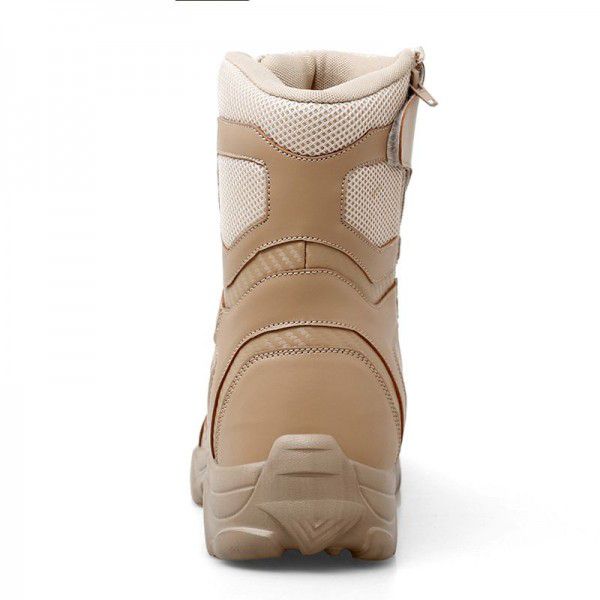 Cycling boots for men in autumn and winter, waterproof, anti slip, casual outdoor sports, high top men's shoes, work clothes, Martin boots 