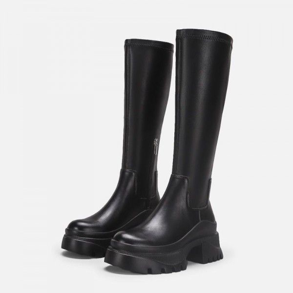 High boots, new black high rise and slimming knigh...