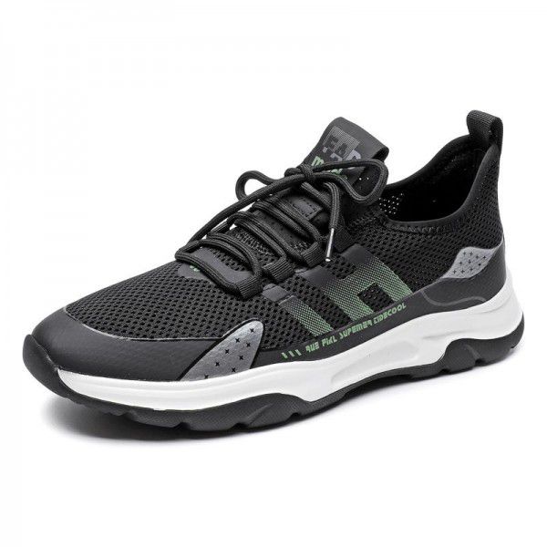 Lightweight and thin mesh shoes, summer breathable men's shoes, new fashion trends, men's casual sports mesh shoes 