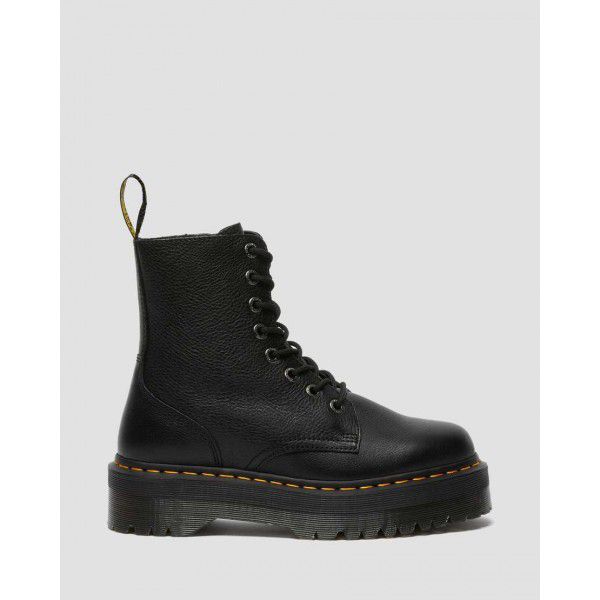 Top layer thick bottom 8-hole Martin boots, women's side zipper, lychee pattern short boots, genuine leather sponge bottom work clothes 