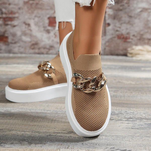 Summer New Women's Flat Bottom Sports Shoes Casual Shoe Mesh 