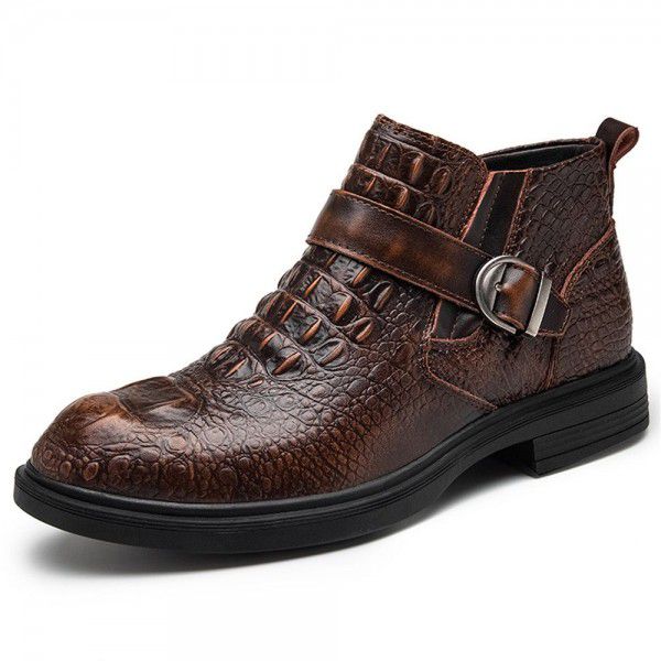 Men's leather boots and short boots 