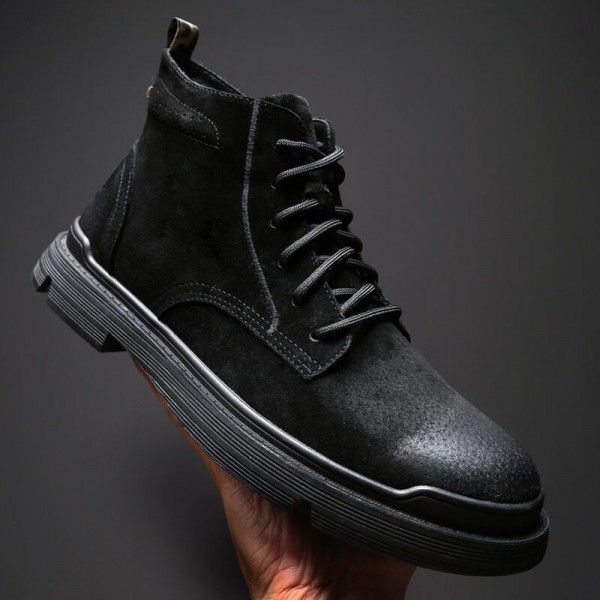 Fashionable men's boots, high top, autumn and winter Martin boots, men's Chelsea boot, men's fashionable work clothes boots 