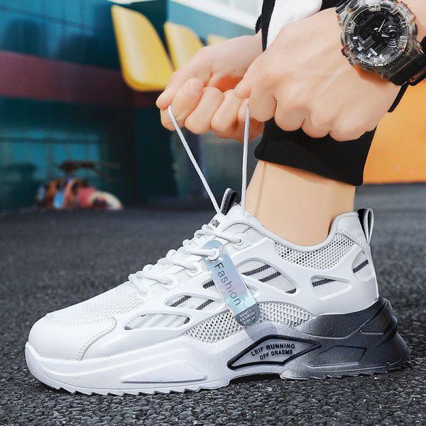 New Sports Shoes Men's Fashion Brand Casual Shoes Lightweight, Breathable, Retro, Heightened Dad's Shoes Running Colorful Men's Shoes 