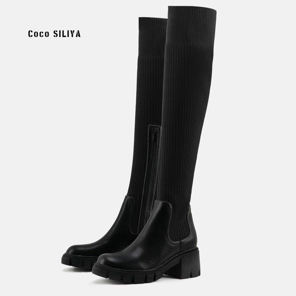 Martin Boots Women's English style thick heeled th...