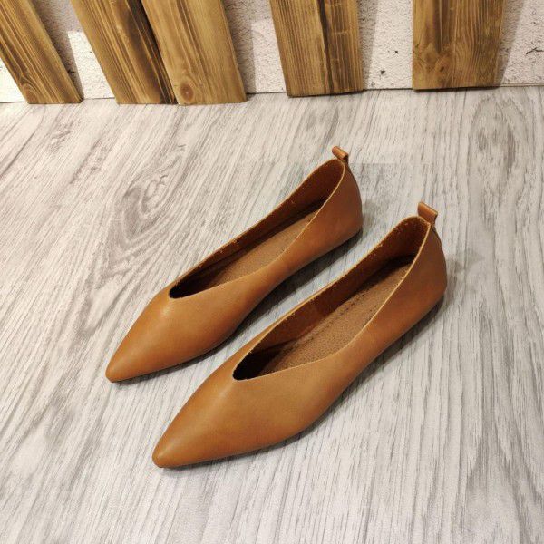 Spring and autumn flat bottomed women's Korean ver...