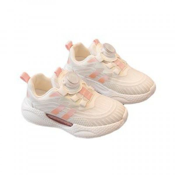 Children's Sports Shoes Spring and Autumn New Boys' Shoes Girls' Mesh Shoes Breathable Mesh Small White Shoes Single Shoes Soft Sole 