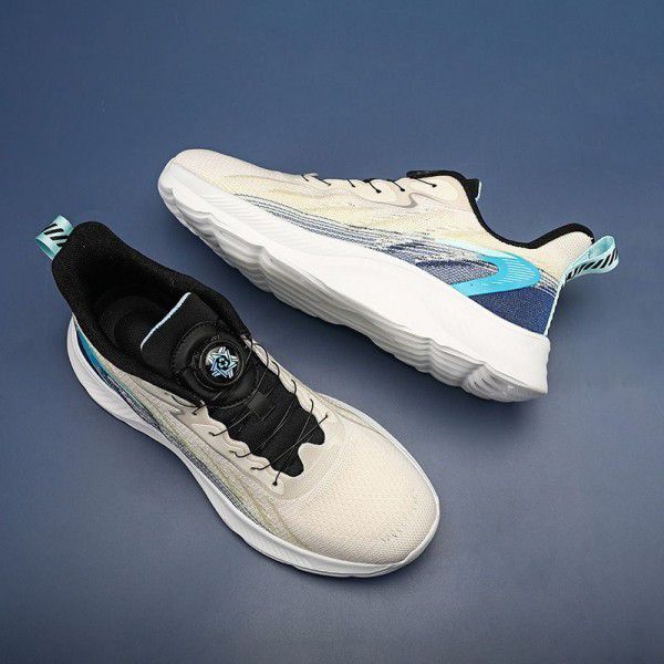 Summer New Swivel Button Sports Casual Shoes Men's Shoes Lightweight Running Shoes 