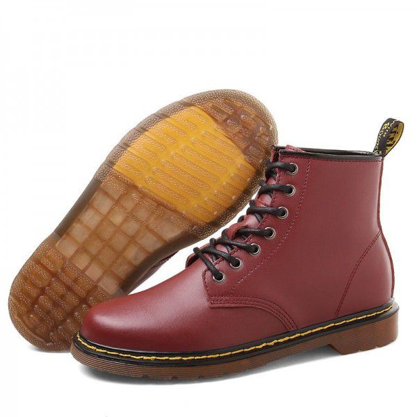 High cut Martin boots with leather lining for men'...