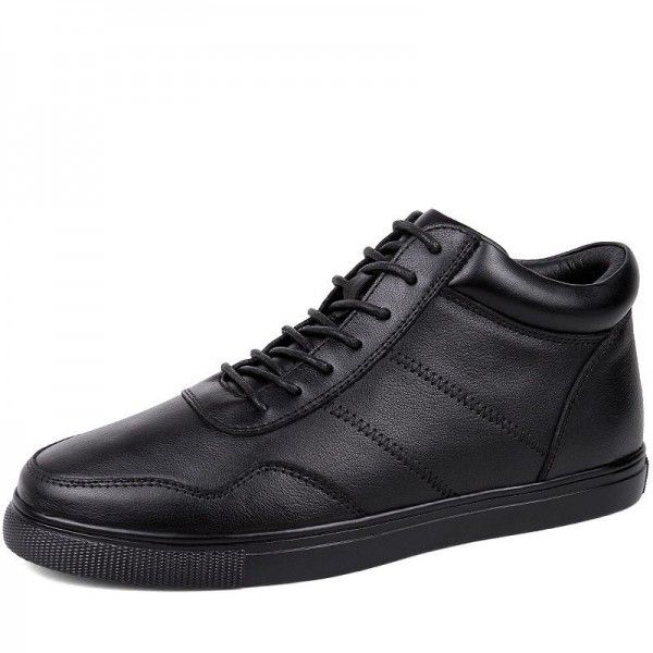 Autumn New Top Layer Cowhide Martin Boots Large Hi...