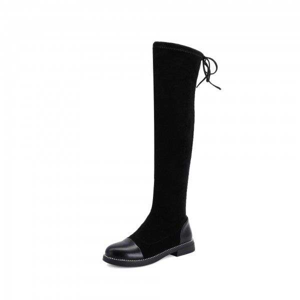 Autumn and Winter New Spring Boots Girls' Boots Girls' Over Knee Long Boots Girls' High Barrel Boots Middle Size Children's Princess Boots 