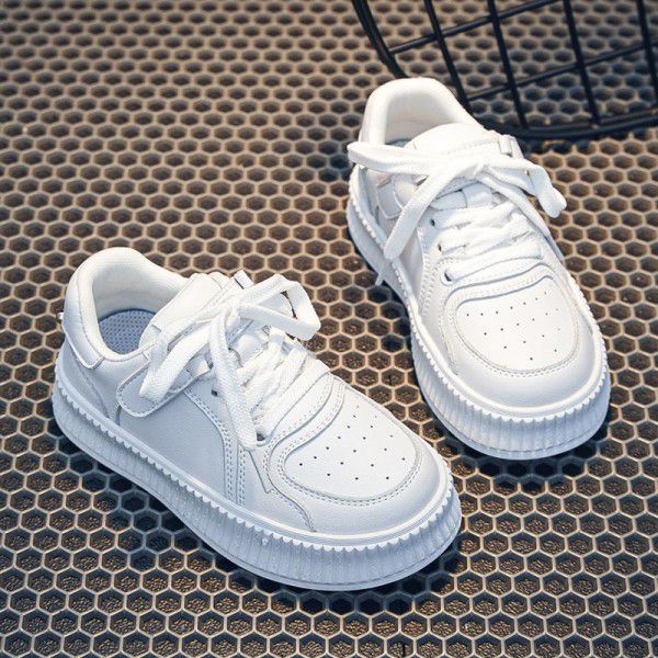 Children's Little White Shoes Spring/Summer New Children's Shoes Korean Edition Girls' Soft Sole Low Top Board Shoes Boys' Casual Shoes Mesh Shoes 