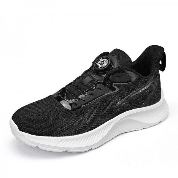 Summer New Swivel Button Sports Casual Shoes Men's Shoes Lightweight Running Shoes 