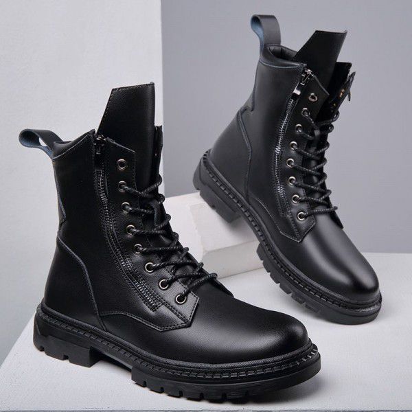 Fashion Trend Men's Martin Boots Casual Lace up Si...