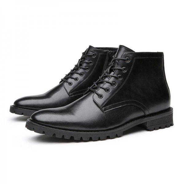 Martin boots, men's leather boots, high top Roman boots, genuine leather, British style retro work attire, short boots, shoes 