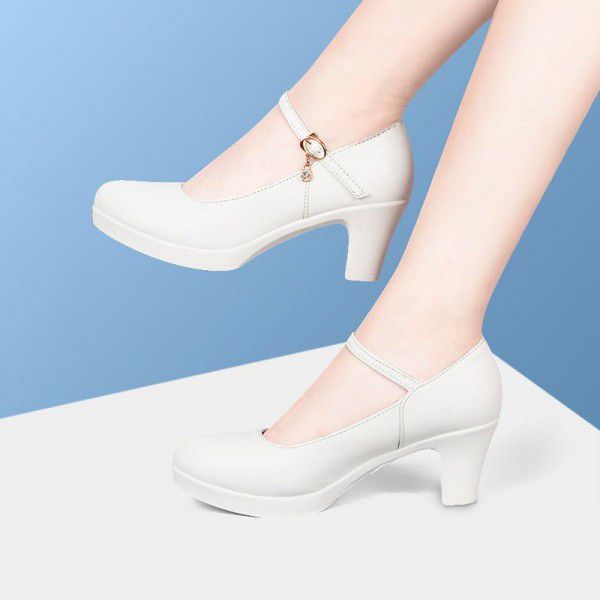 High heeled shoes, wedding thick heels, new runway shoes 